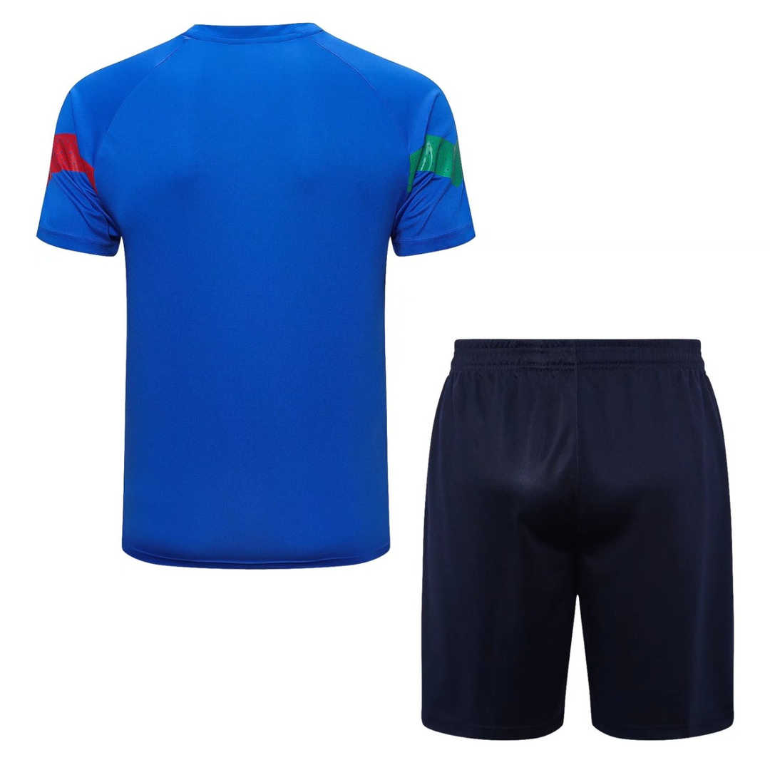 Italy Soccer Jersey + Short Replica Blue 2022/23 Mens