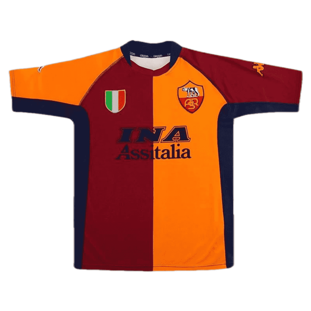 AS Roma Soccer Jersey Replica Third Away 2001/2002 Mens (Retro Totti #10)