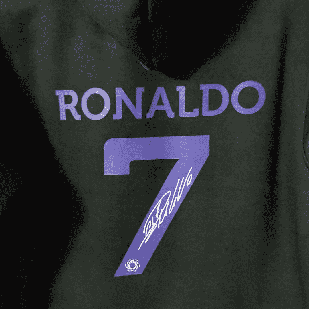 Al Nassr Soccer Sweatshirt Replica Ronaldo Black 2022/23 Mens (Hoodie)