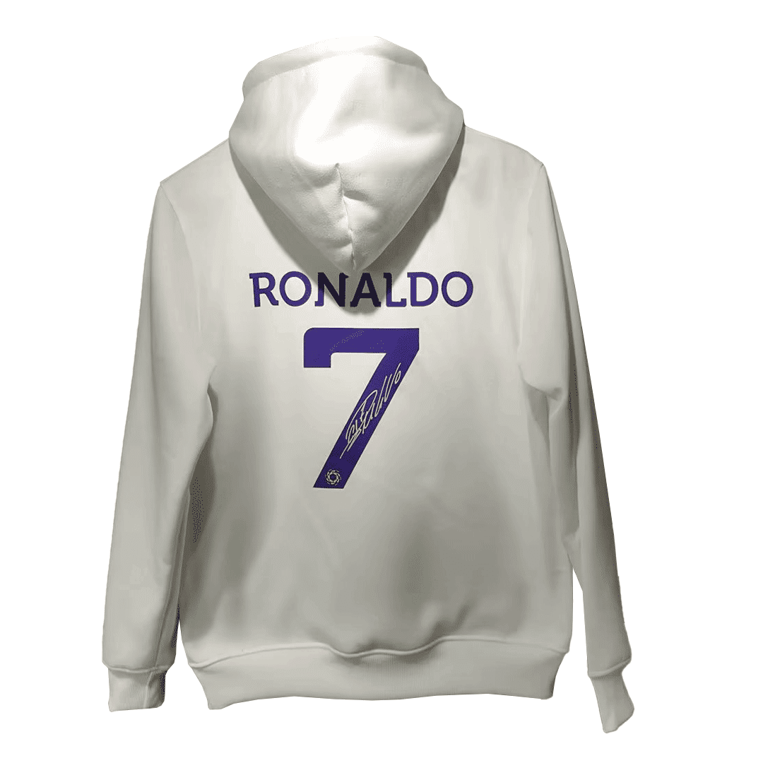 Al Nassr Soccer Sweatshirt Replica Ronaldo White 2022/23 Mens (Hoodie)