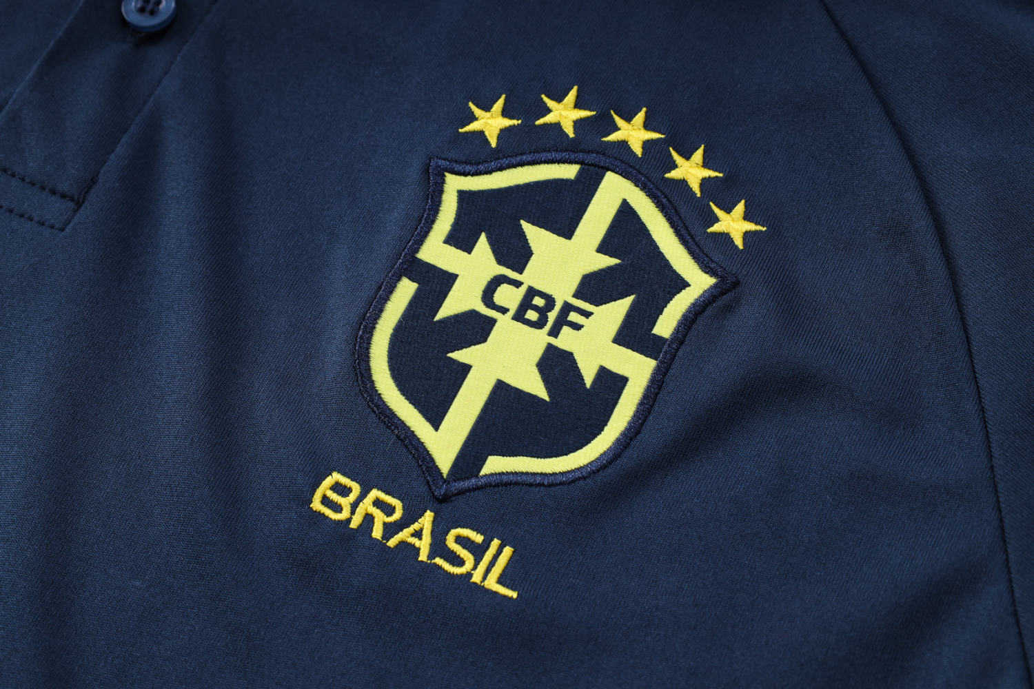 Brazil Soccer Polo Replica Royal 2023 Mens