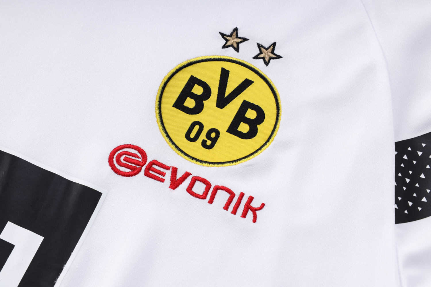 Borussia Dortmund Soccer Jersey + Short Replica White 2022/23 Mens