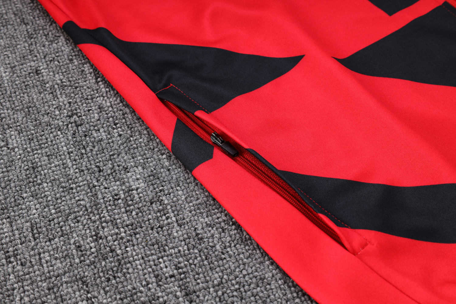 AC Milan Soccer Jacket + Pants Replica Red 2022/23 Mens
