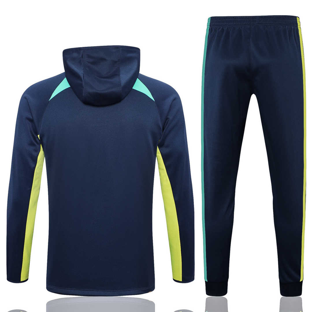 Brazil Soccer Jacket + Pants Replica Navy 2023 Mens (Hoodie)