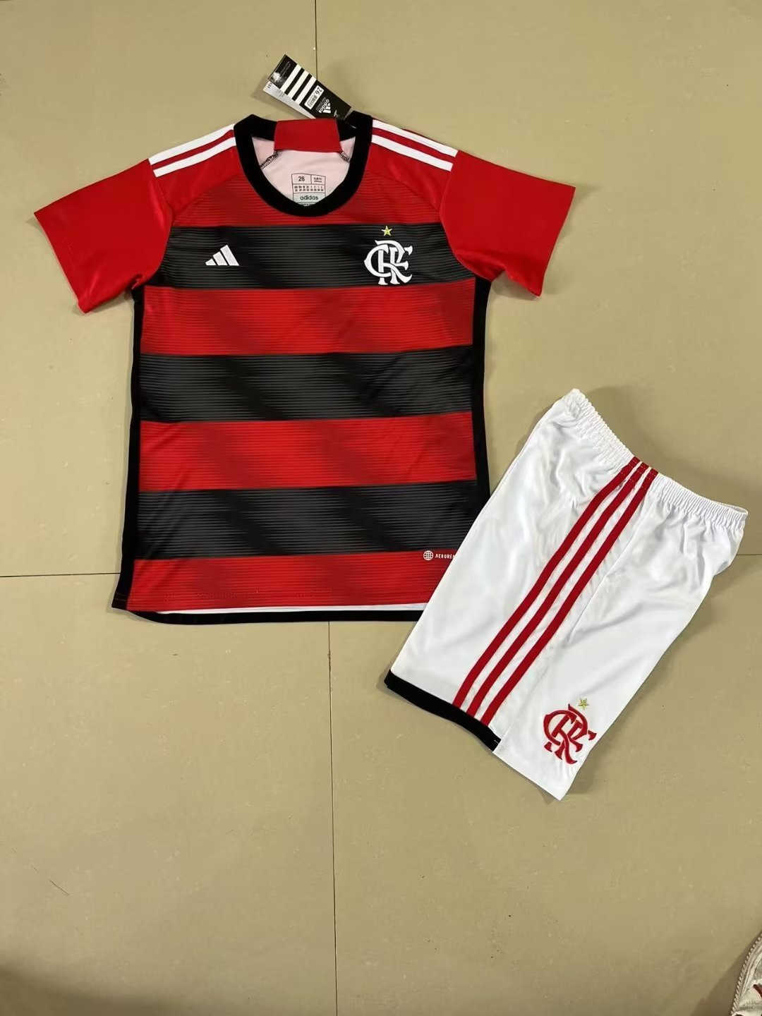 Flamengo Soccer Jersey + Short Replica Home 2023/24 Youth