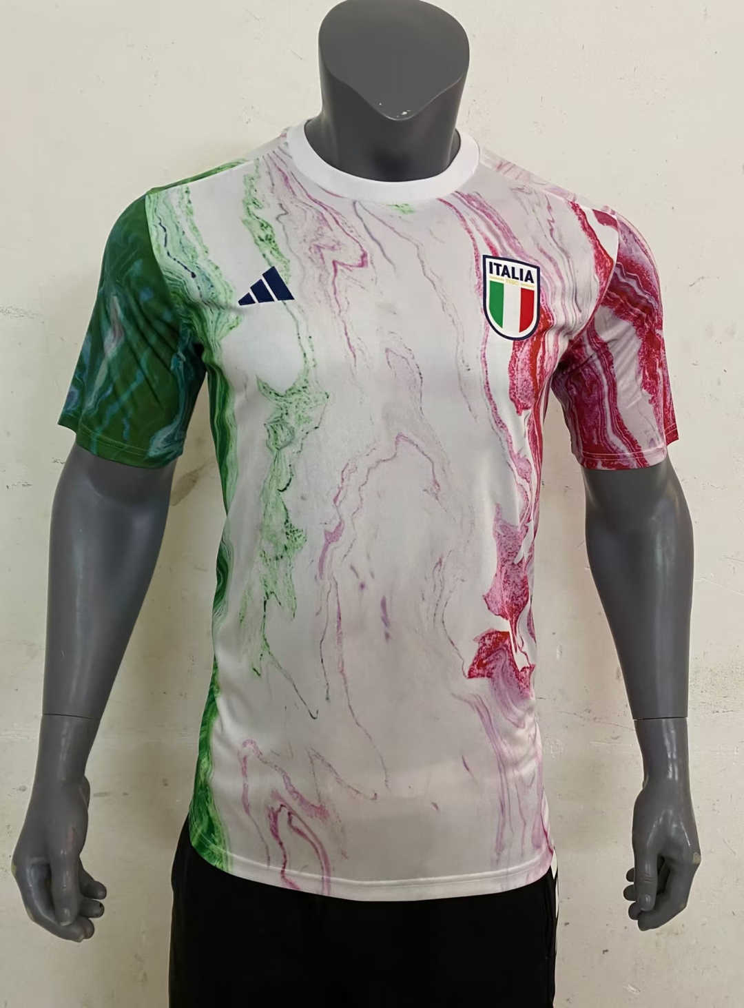 Italy Soccer Training Jersey Replica White 2023 Mens (Pre-Match)