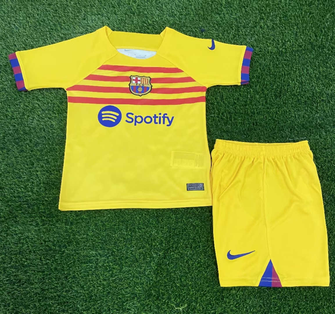 Barcelona Soccer Jersey + Short Replica Fourth 2022/23 Youth