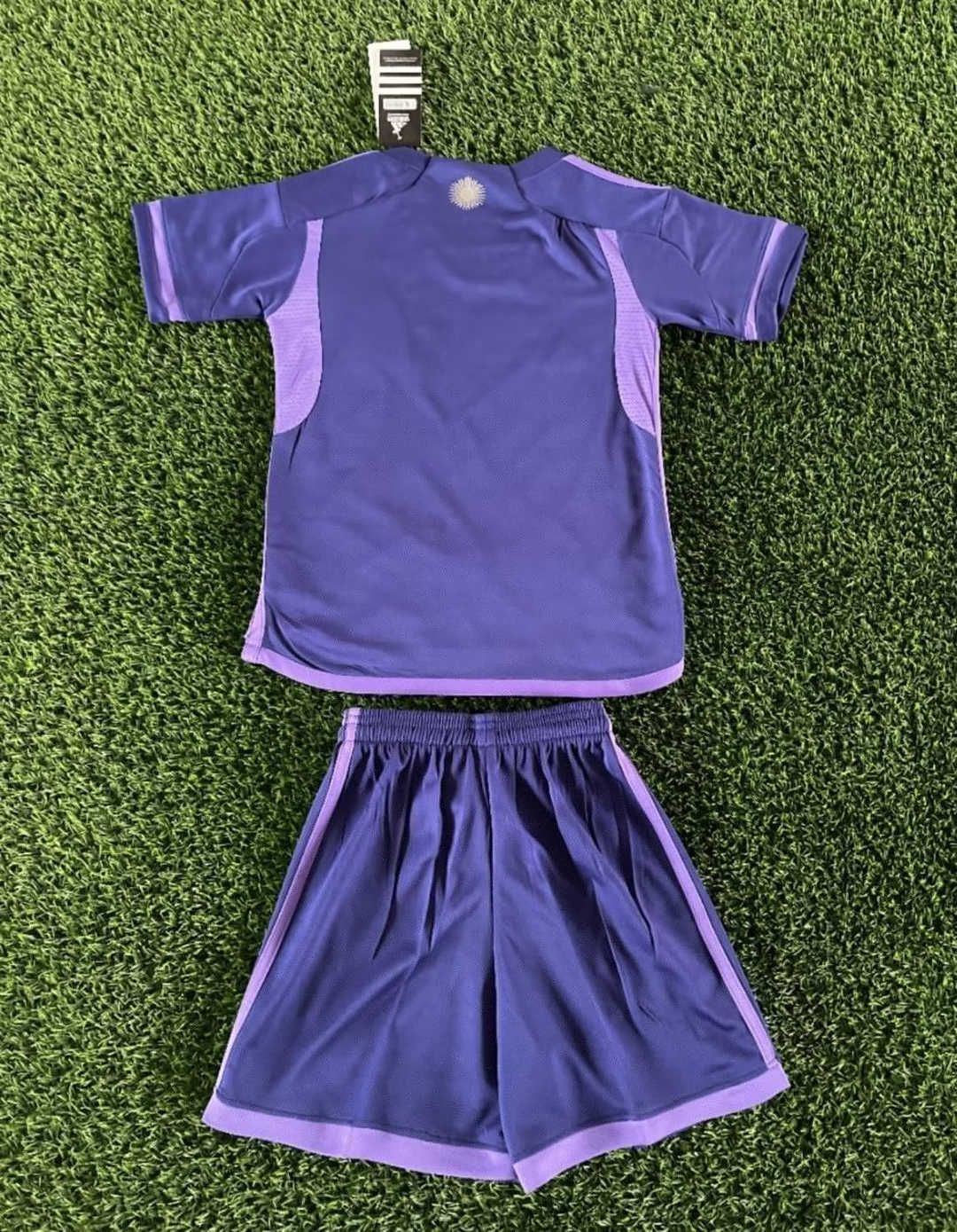 Argentina Soccer Jersey + Short Replica 3-Star Away 2022 Youth