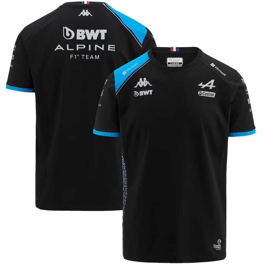 BWT Alpine F1 Team T-Shirt Black 2023 Men's, Wholesale F1 Soccer ...