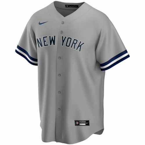 New York Yankees 2020 Gray Road Replica Custom Jersey Mens 