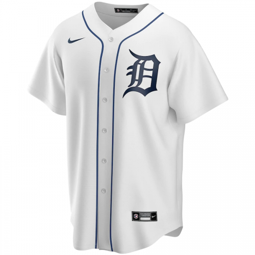 Detroit Tigers 2020 Home White Replica Custom Jersey Mens 
