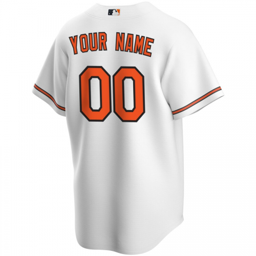 Baltimore Orioles 2020 Home White Replica Custom Jersey Mens 