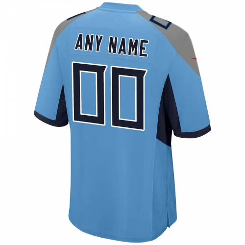 Tennessee Titans Mens Light Blue Player Game Jersey Alternate