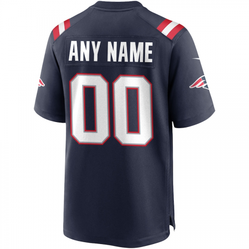 New England Patriots Mens Navy Player Game Jersey 
