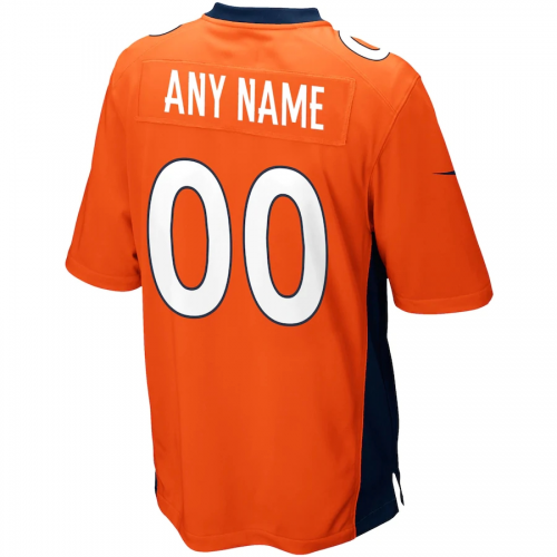 Denver Broncos Mens Orange Player Game Jersey 